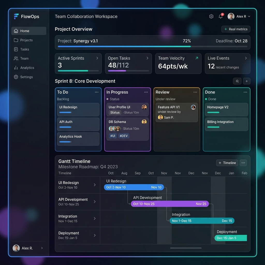 TaskFlow Management SaaS